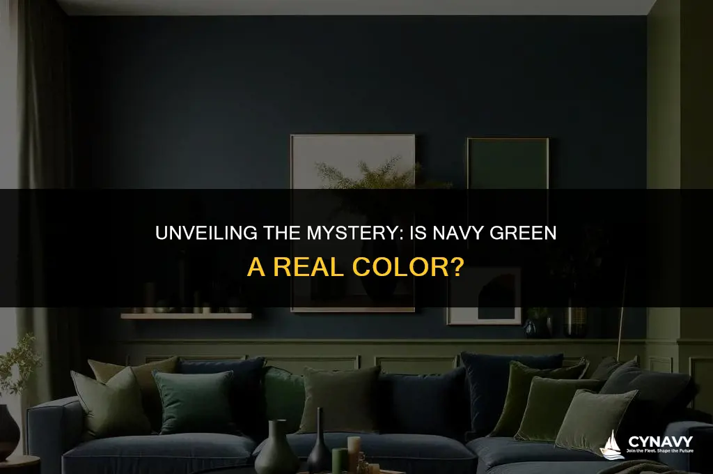 is navy green a real color