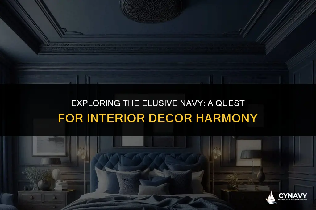 is navy hard color to find for interior decor