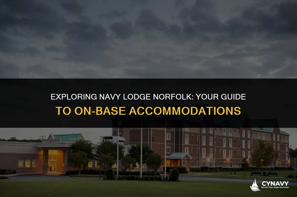 is navy lodge norfolk on base