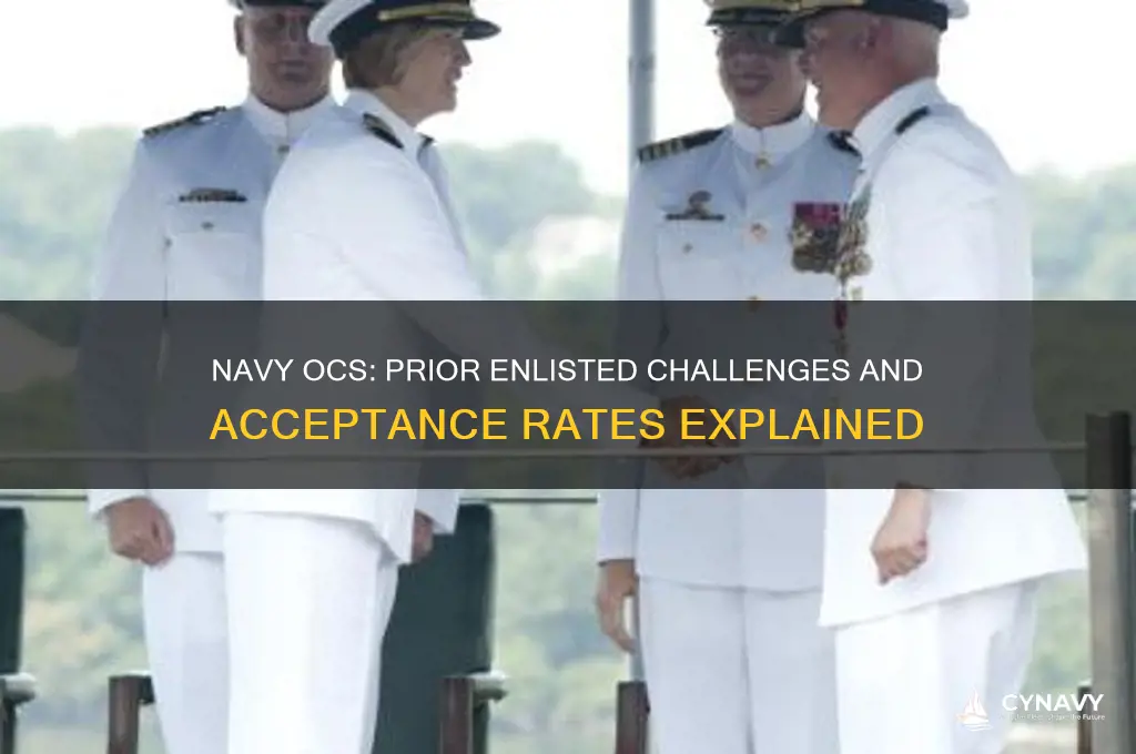 is navy ocs hard to get into for prior enlisted