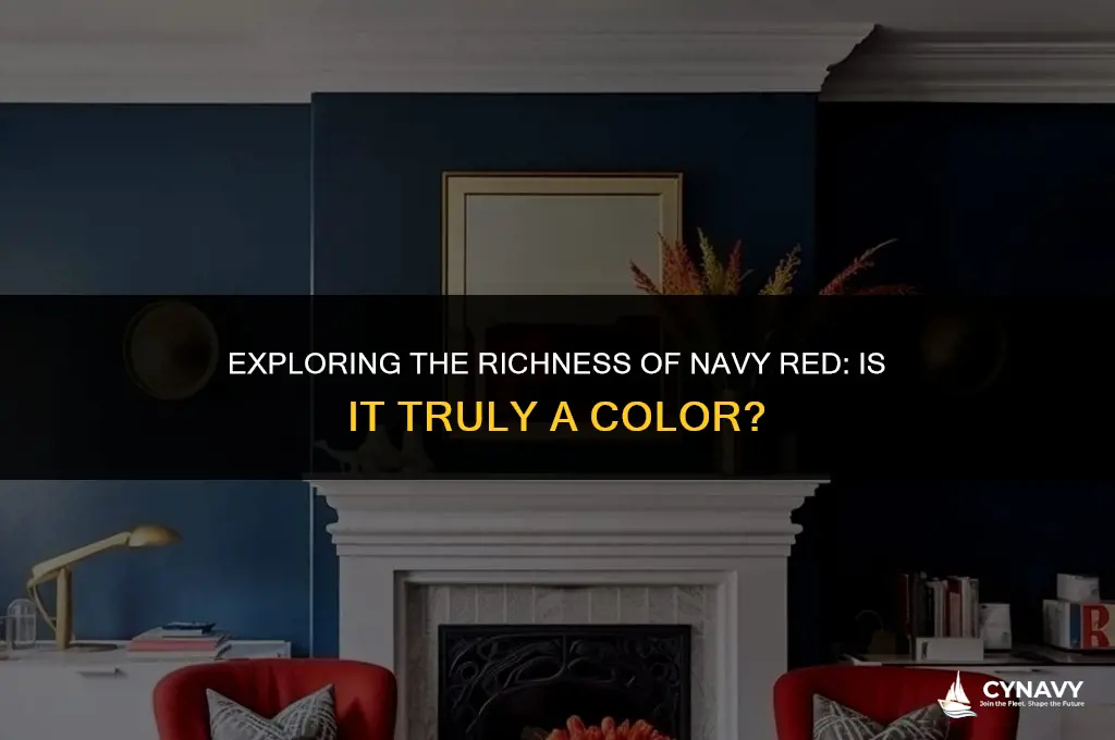is navy red a color