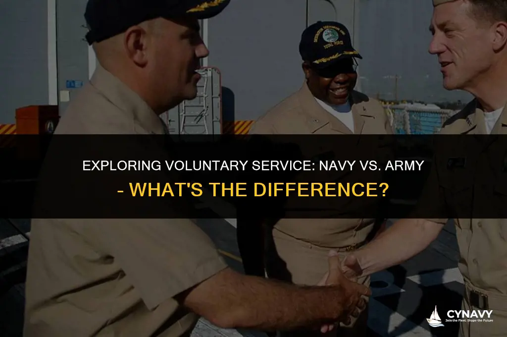 is navy service voluntary like army service