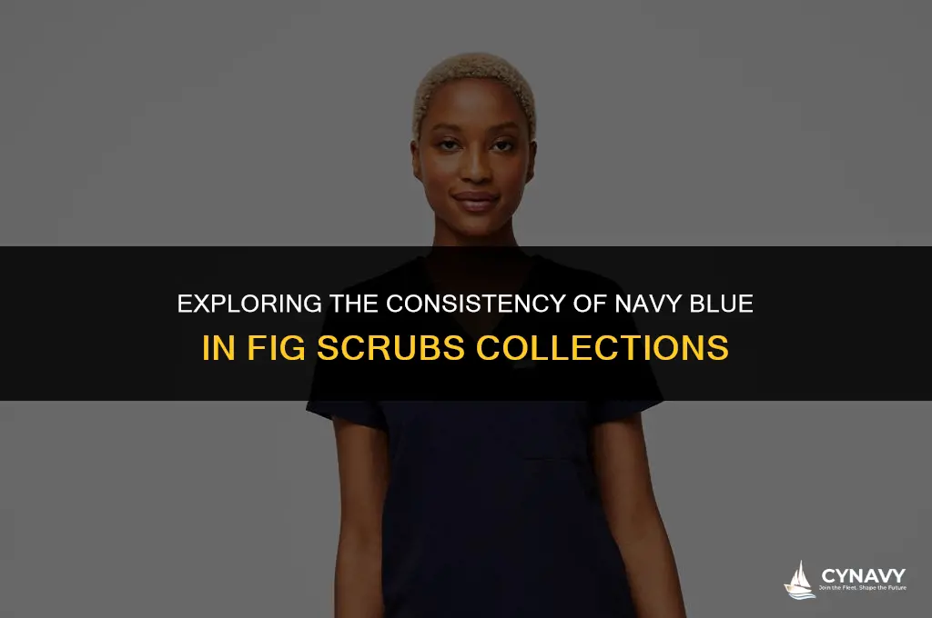 is navy the same color across all fig scrubs