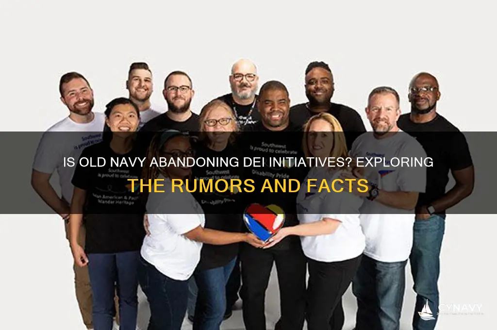is old navy getting rid of dei