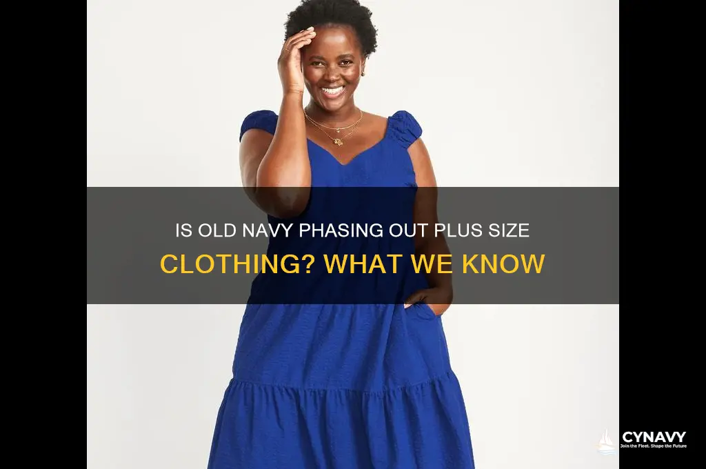 is old navy getting rid of plus size
