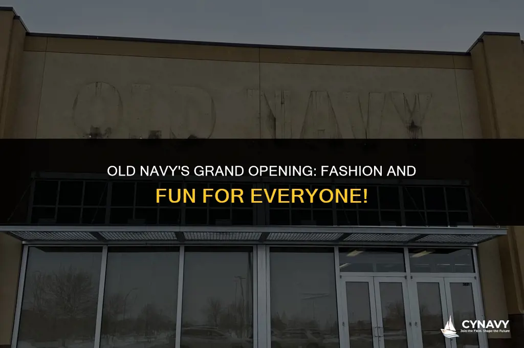 is old navy opening