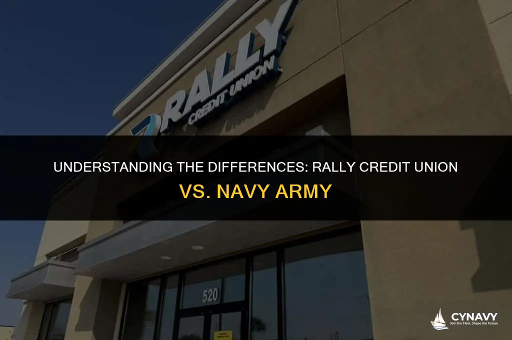 is rally credit union the same as navy army