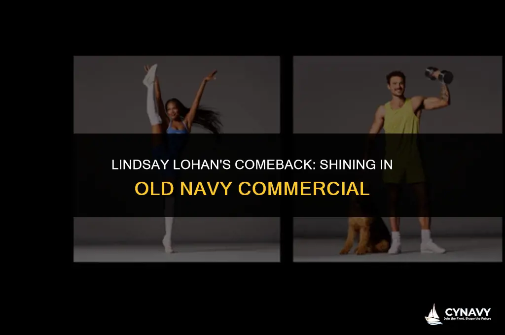 is that lindsay lohan in the old navy commercial