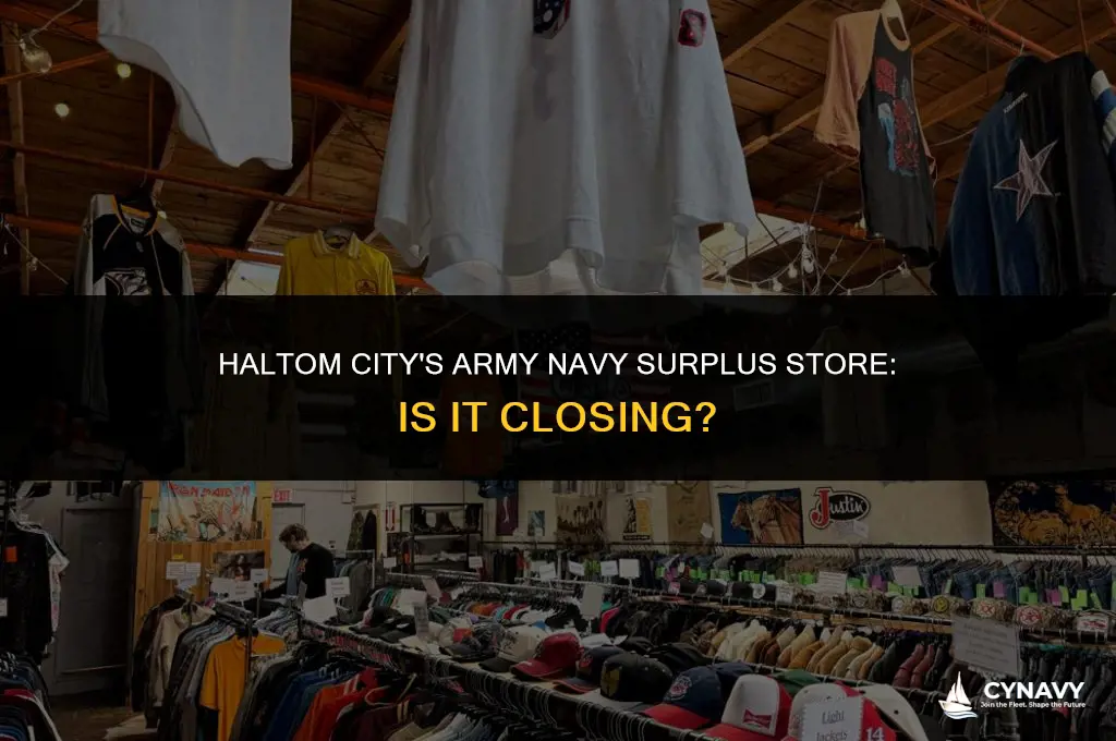 is the army navy surplus closing haltom city