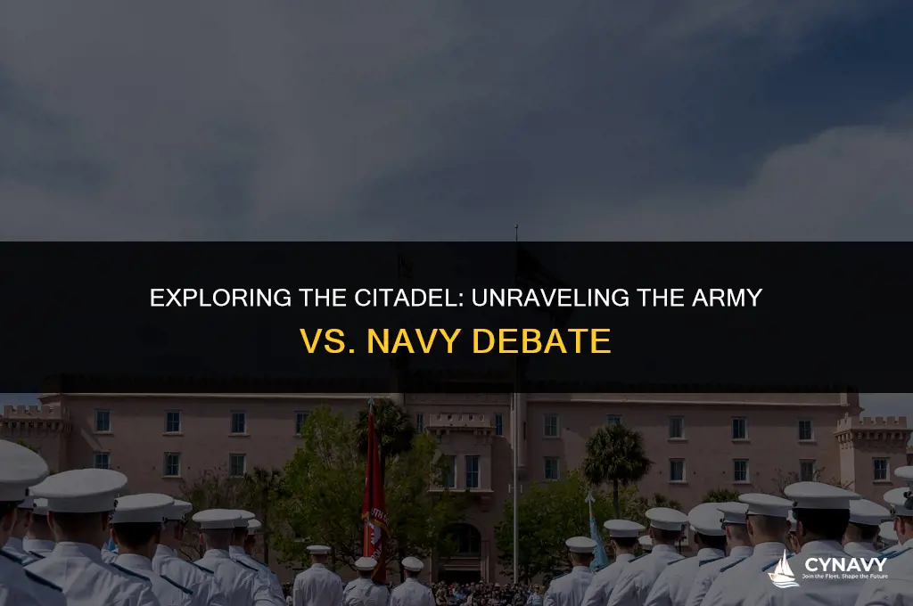 is the citadel army or navy