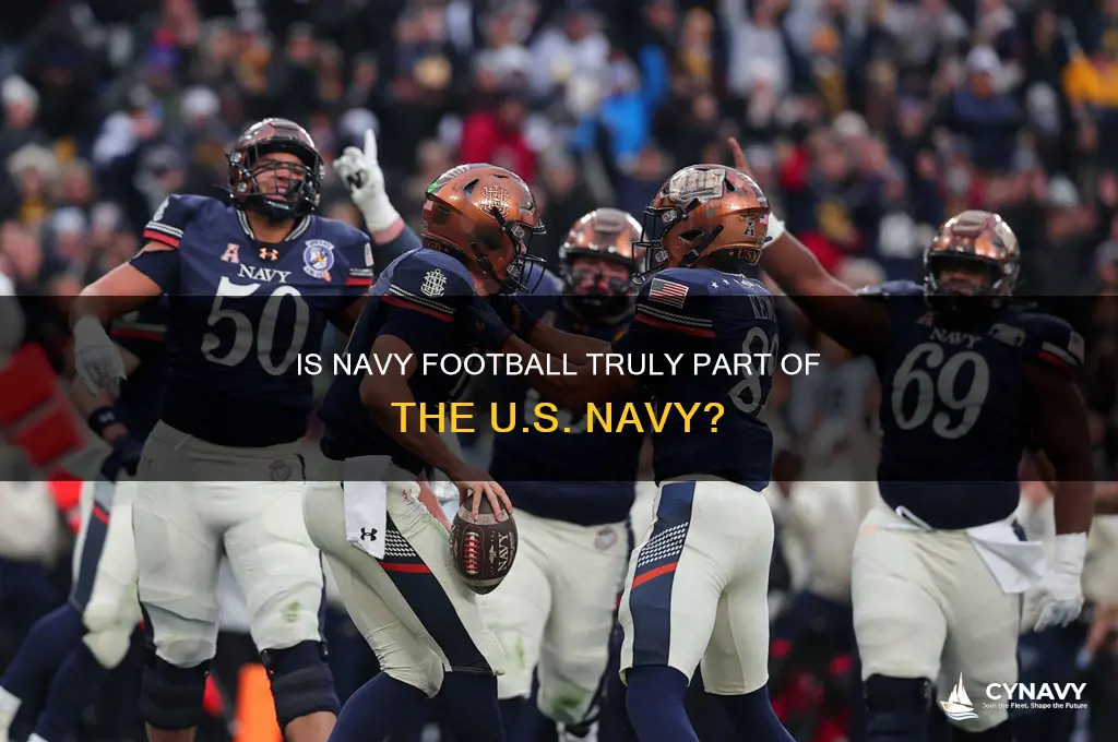 is the navy football team actually in the navy