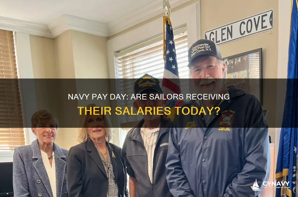is the navy getting paid toda