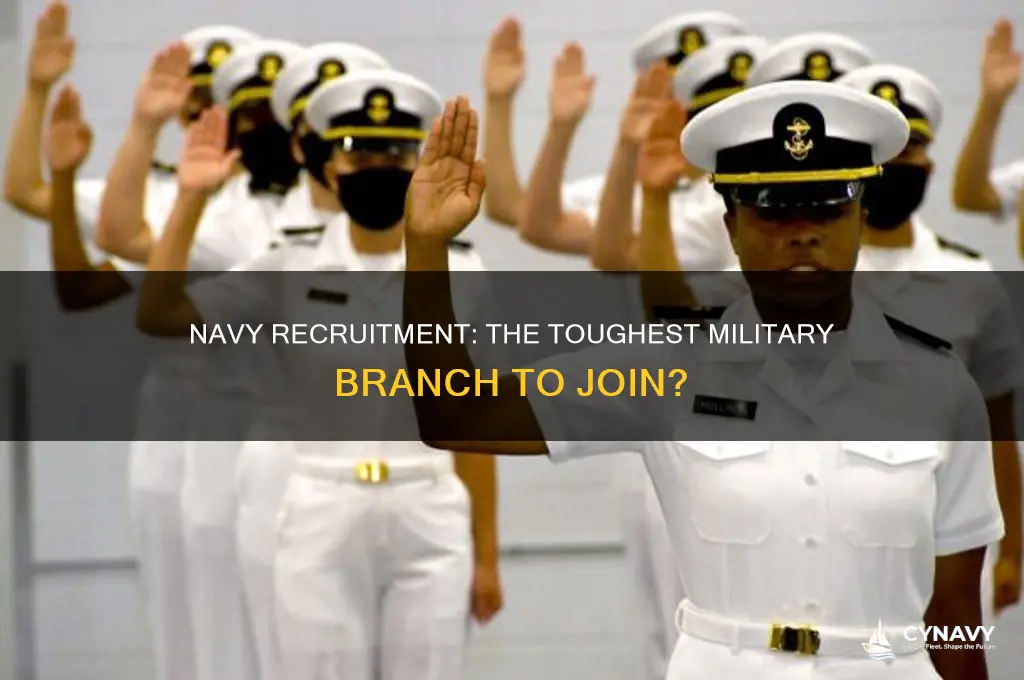 is the navy the hardest military branch to get in