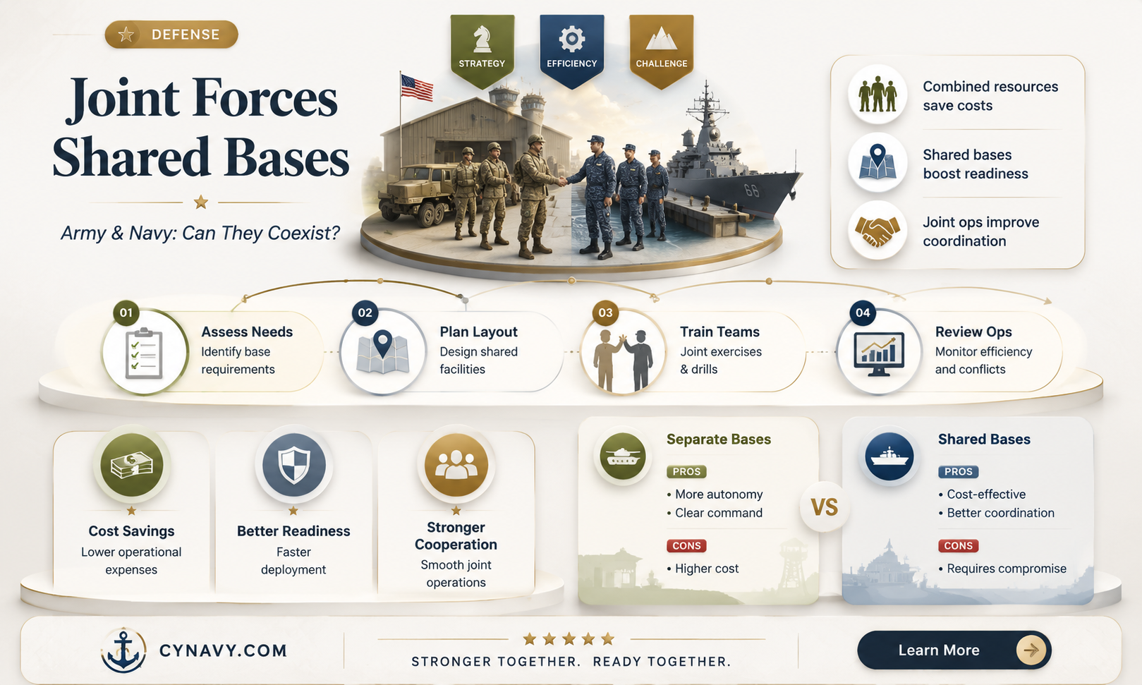 can army stay on navy joint base