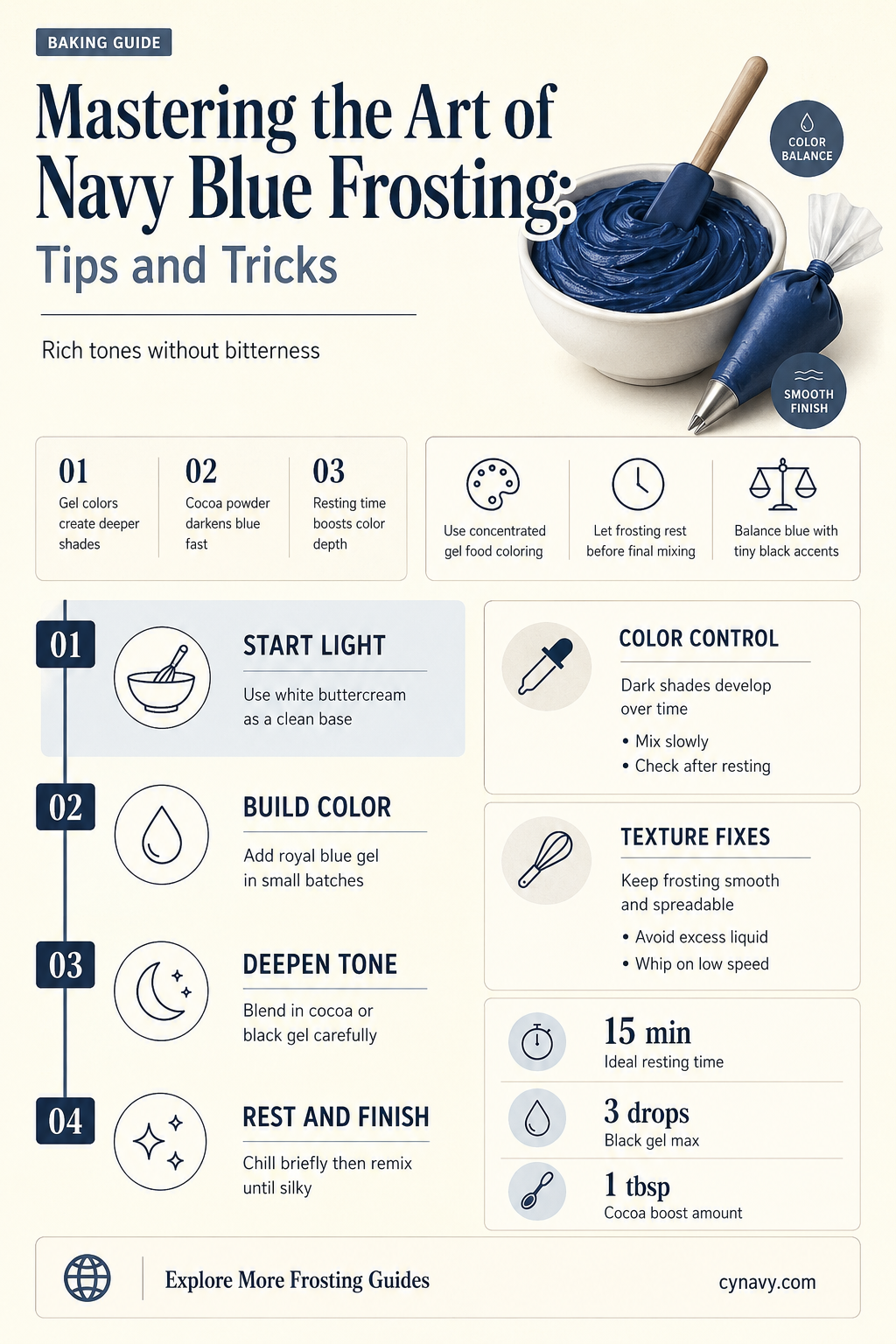 can you make navy blue frosting