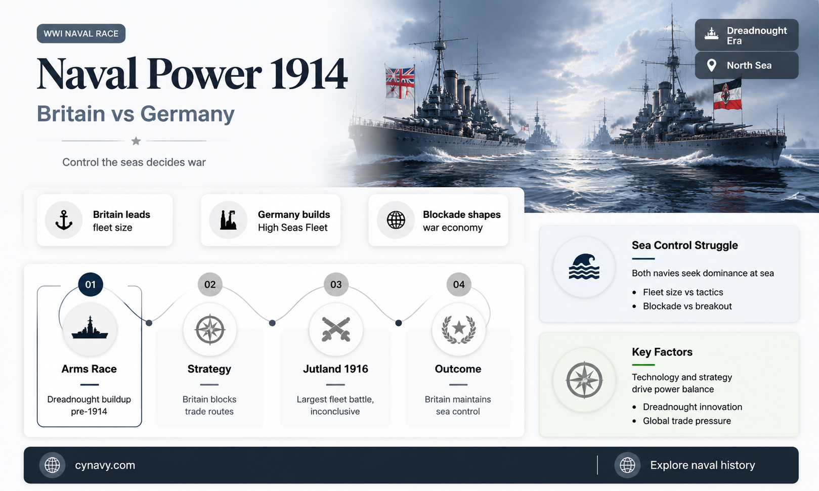 did britain or germany have the strongest navy in 1914