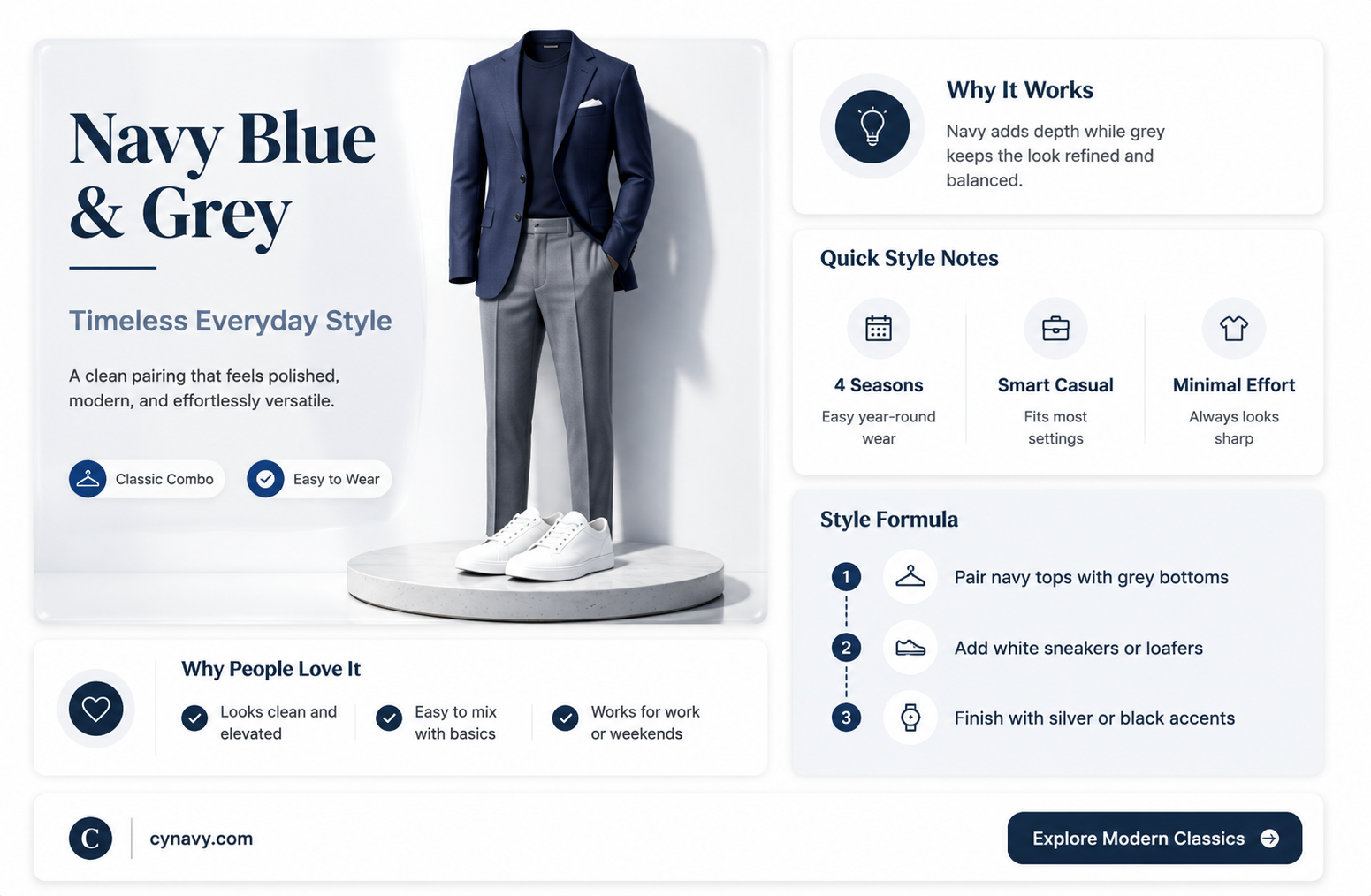can i wear a navy blue shirt with grey pants