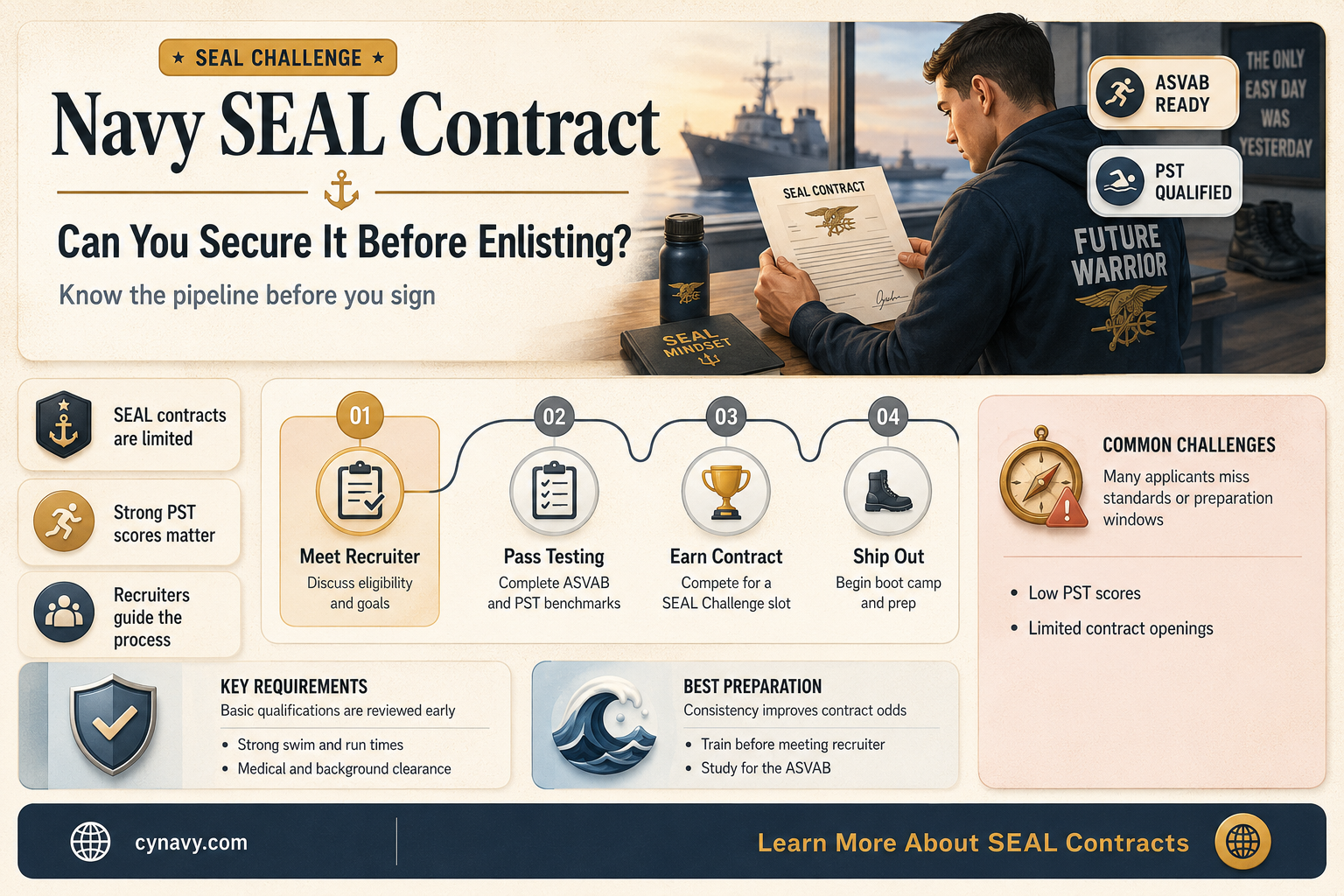 can you get a navy seal contract before enlisting