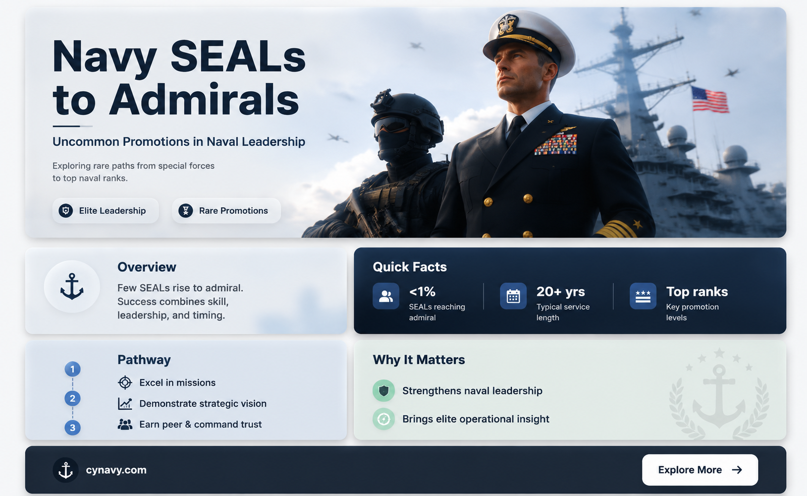 are there any navy seals that get promoted to admiral