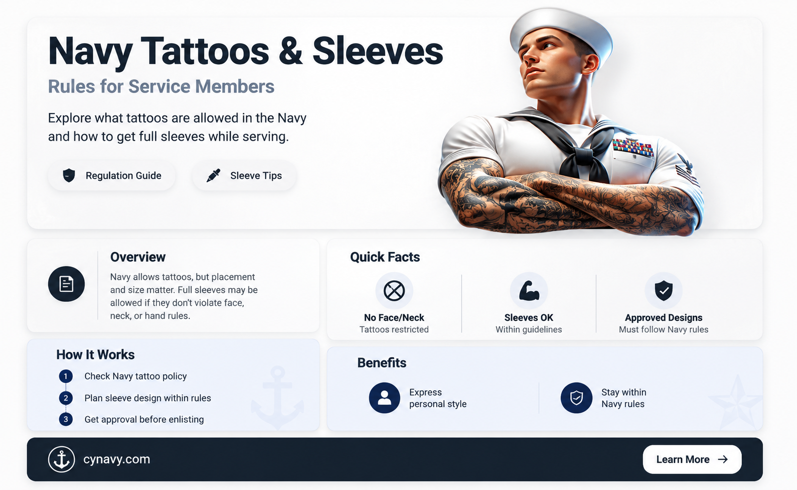 can i get sleeves while in the navy