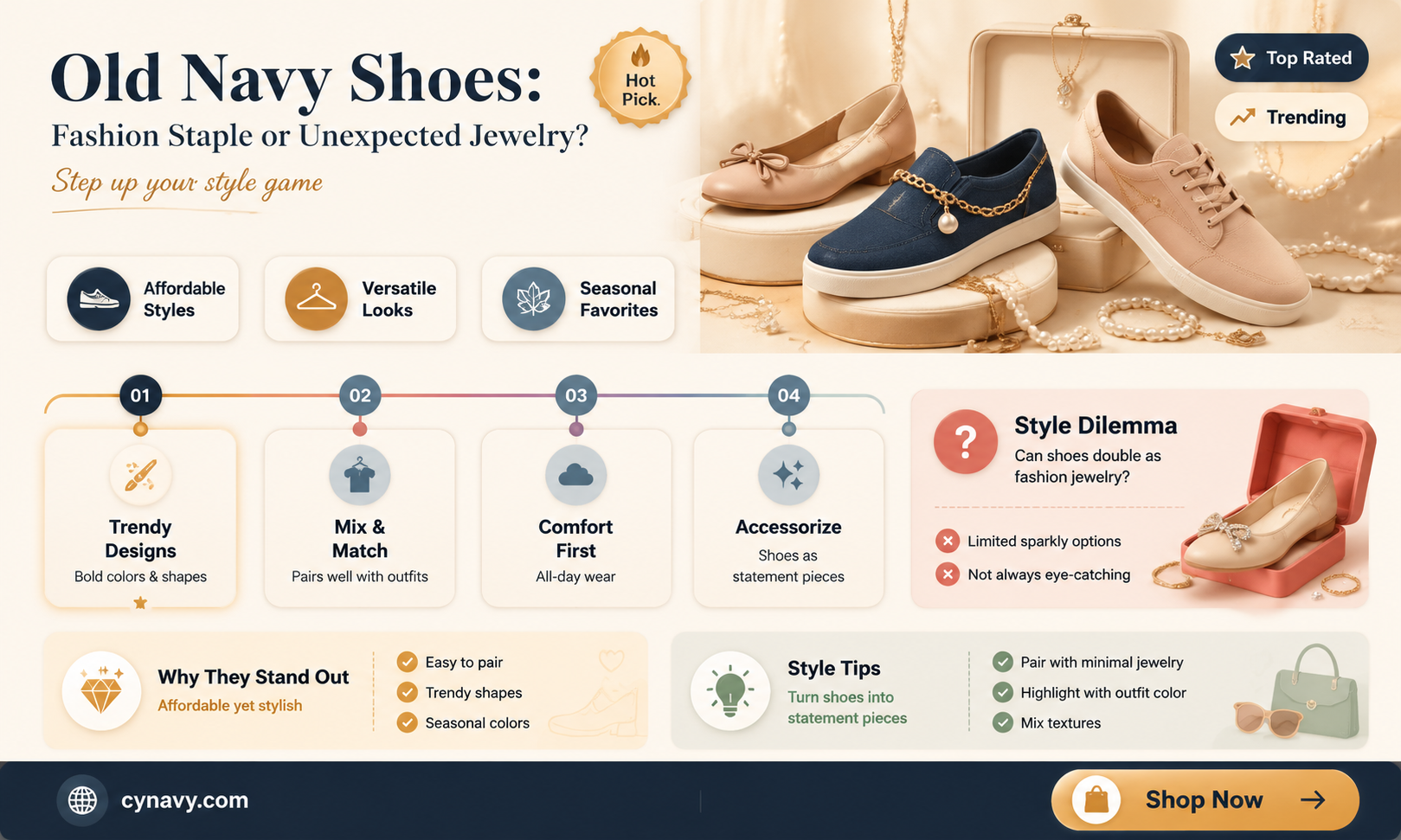 are old navy shoes considered jewelry