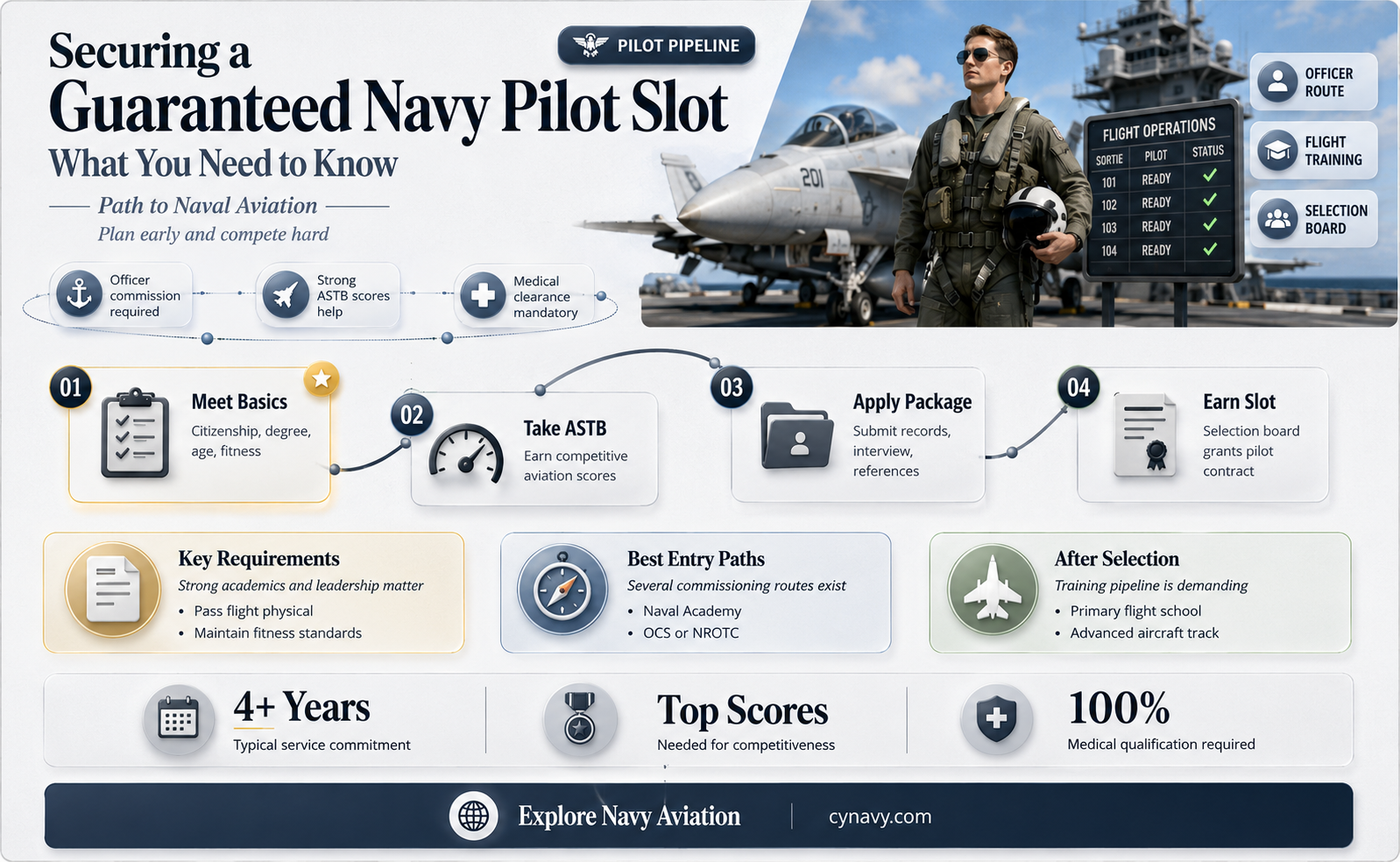 can you get a guaranteed pilot slot navy