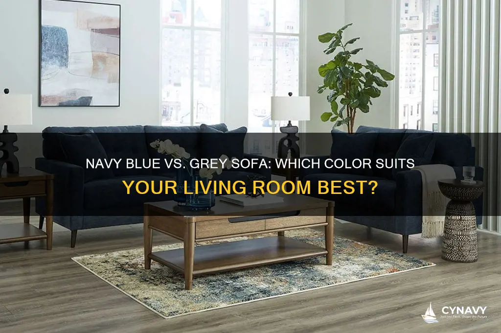 should i get navy blue or grey sofa