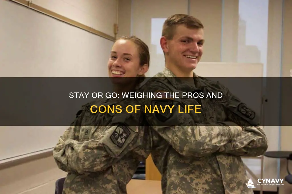 should i get out of the navy or stay in