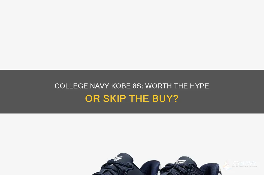 should i get the college navy kobe 8s