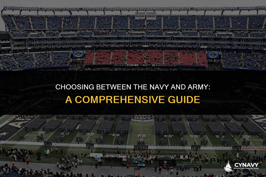 should i join the navy or army
