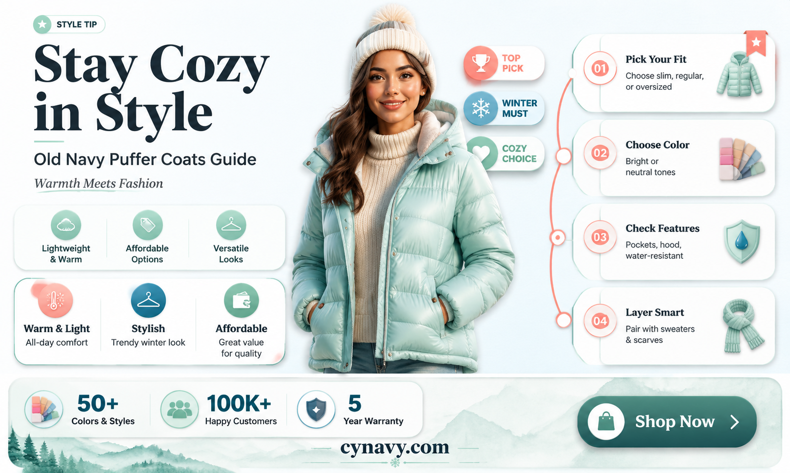 are old navy puffer coats warm