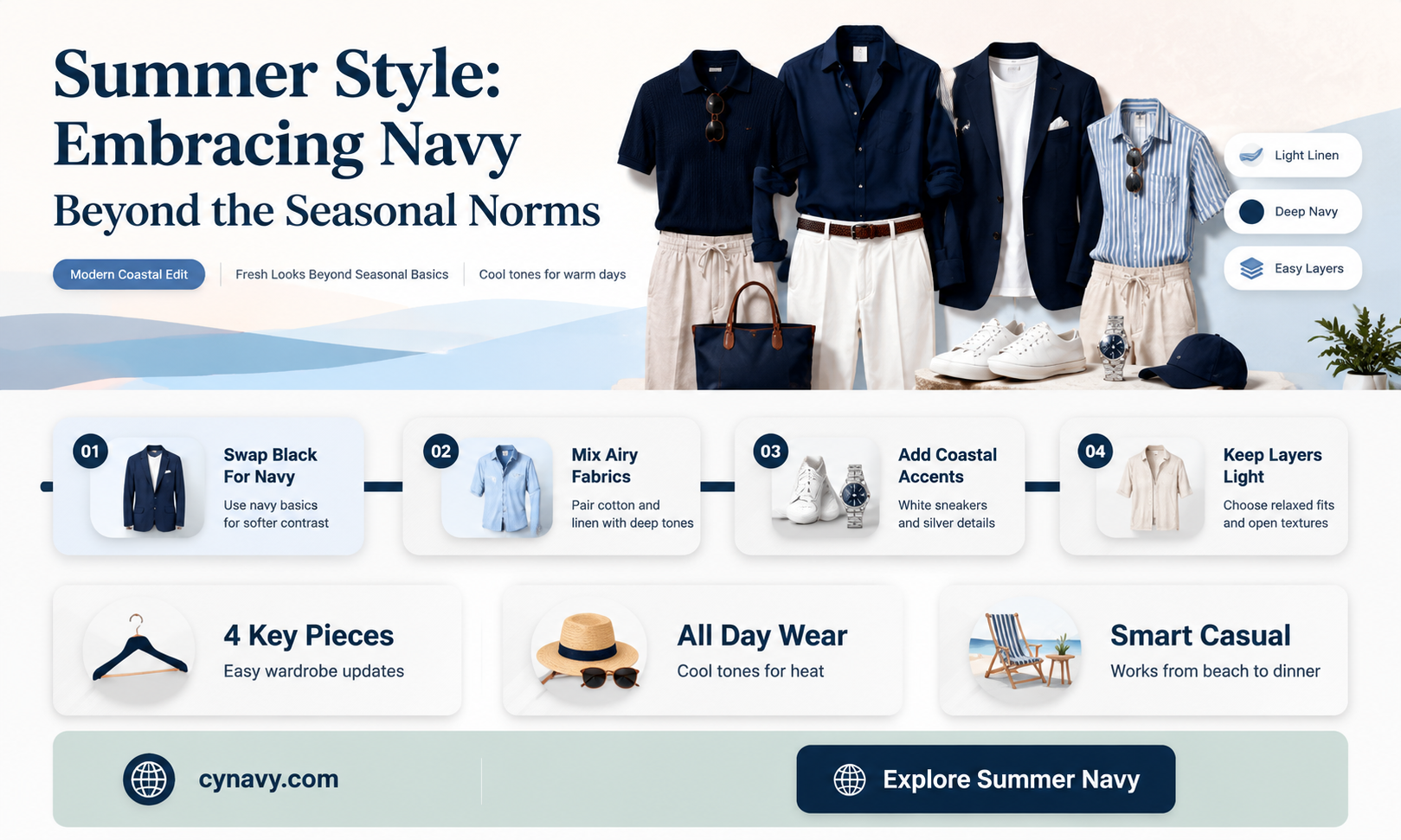 can you wear navy in the summer