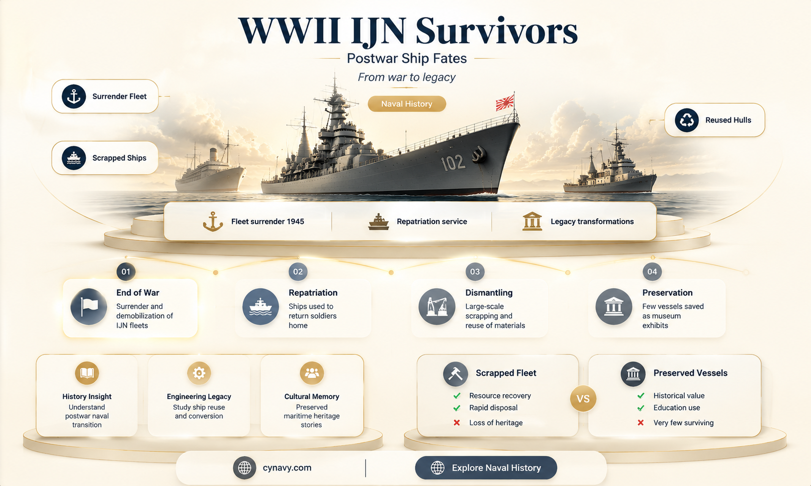 did any ships of imperial japanese navy suirvive wwii