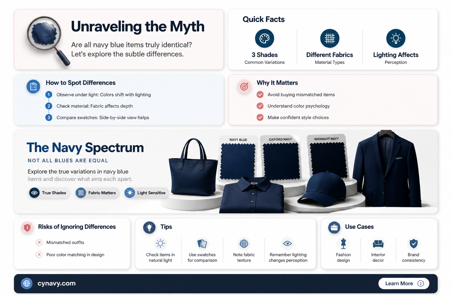 are most navy blue items the same color