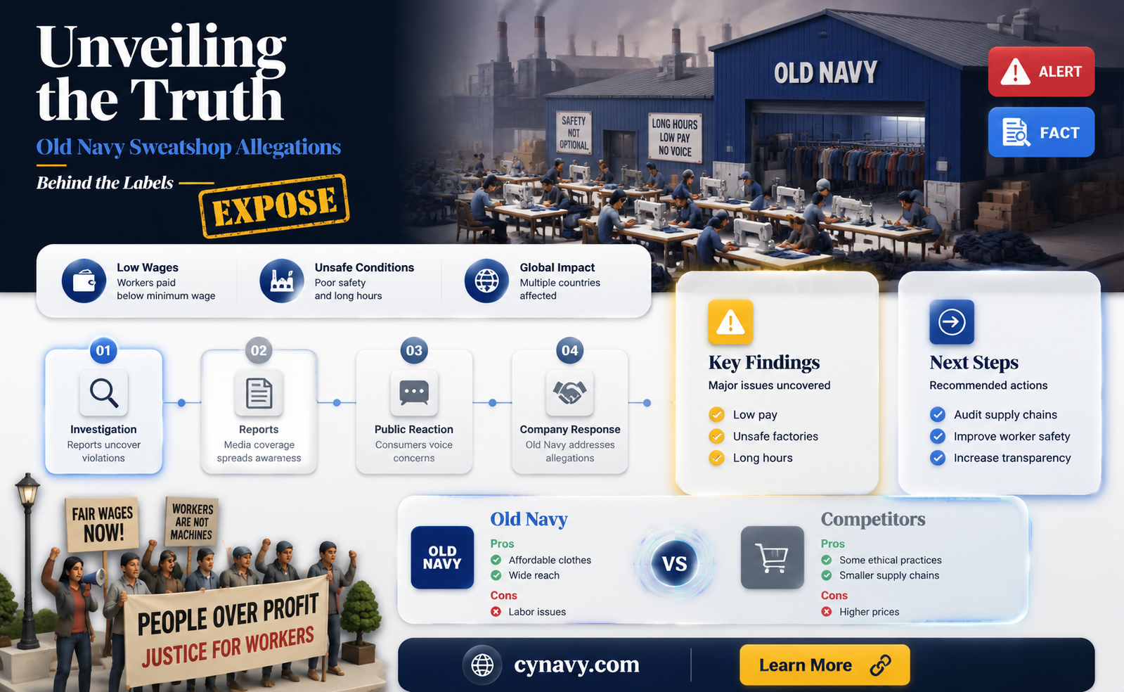 are old navy clothes made in sweatshops