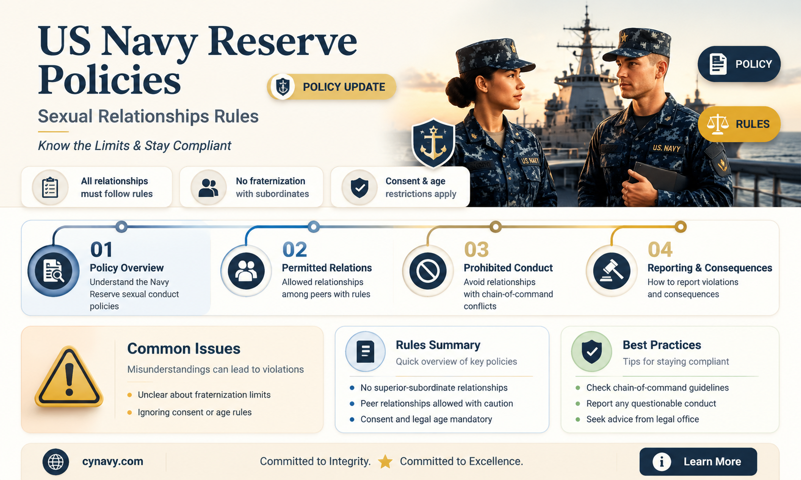 are sexual relationships allowed at the us navy reserve