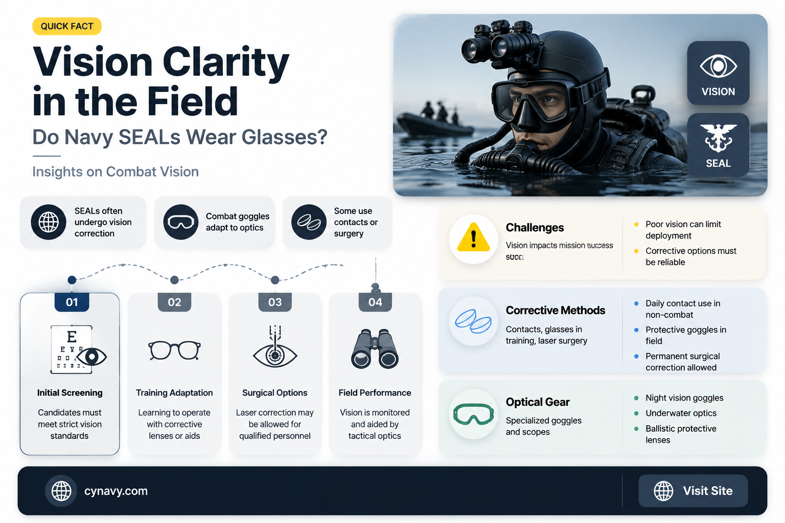 can navy seals wear glasses