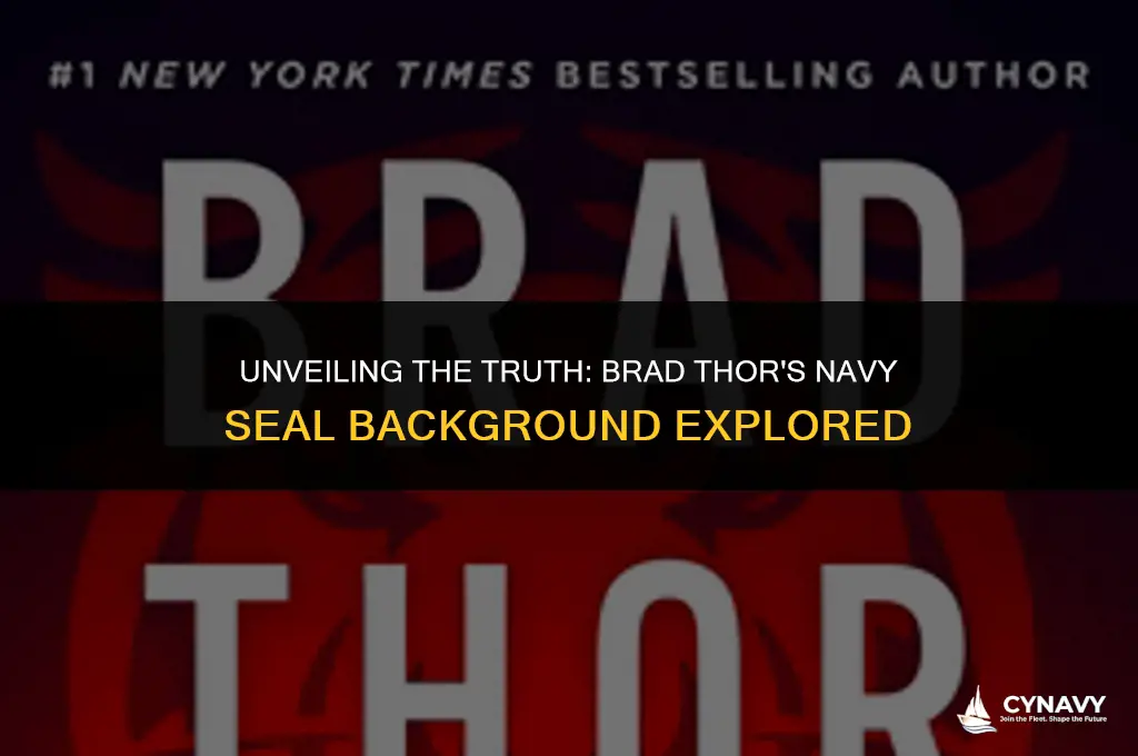was brad thor a navy seal