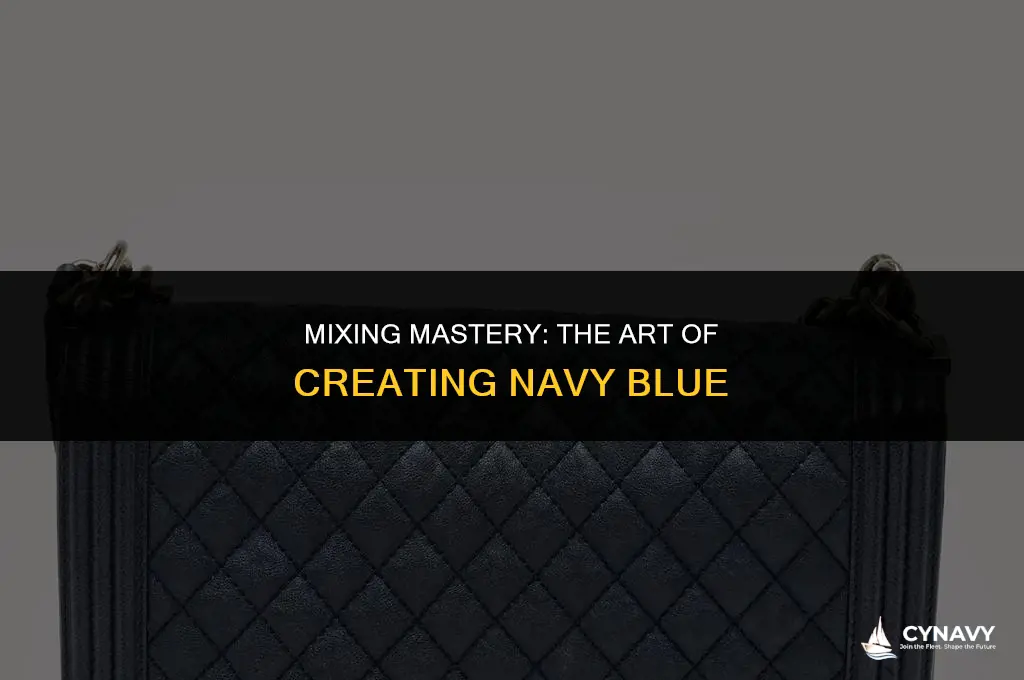 what 2 colors make navy blue