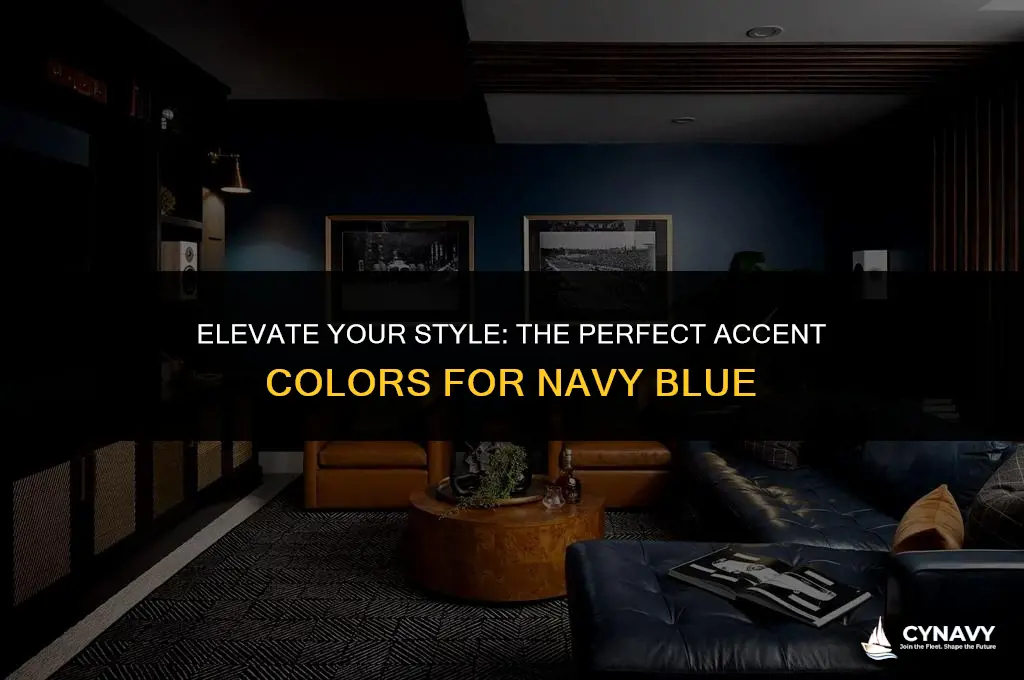 what accent color goes with navy