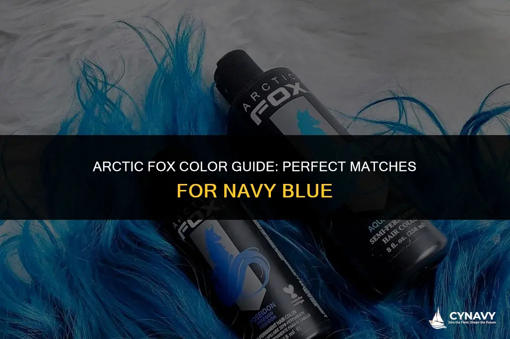 what arctic fox colors do i need for navy blue