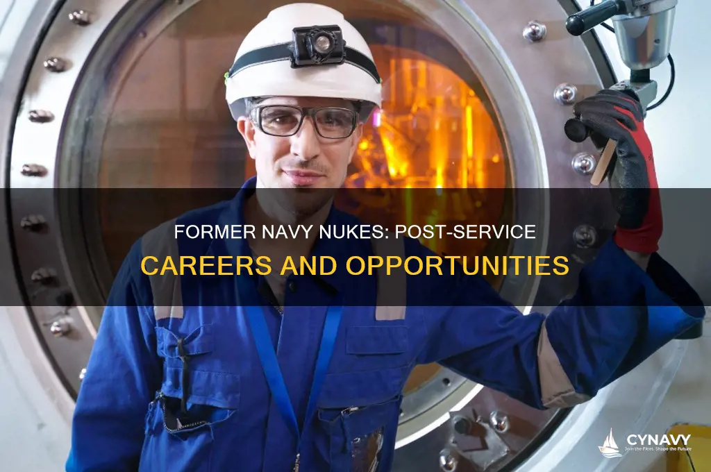 what are former navy nukes doing when they get out