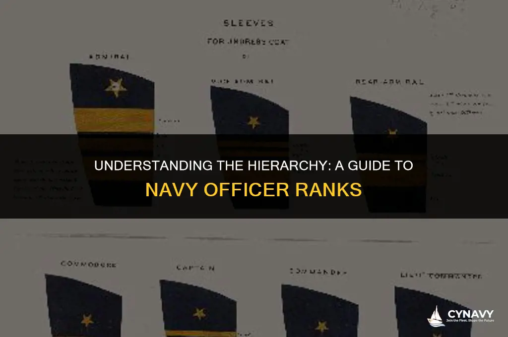 what are navy officer ranks