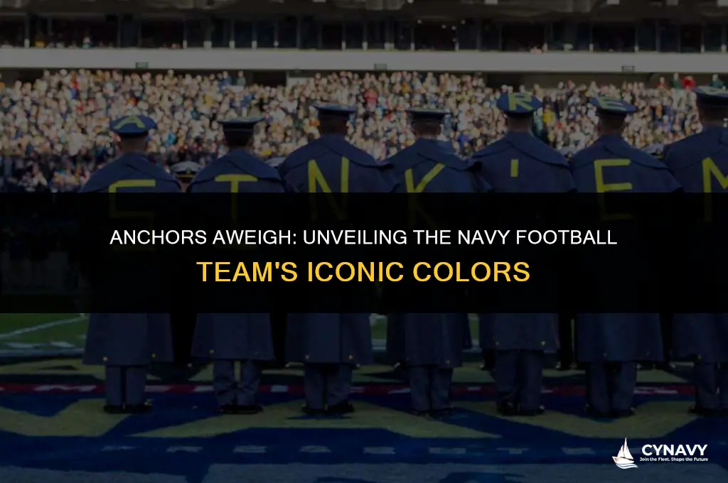 what are the navy football colors