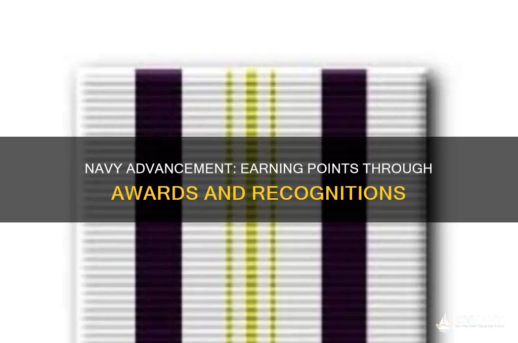 what awards can you get points for on navy advancement