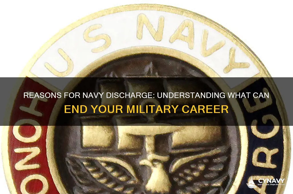 what can get you discharged from the navy
