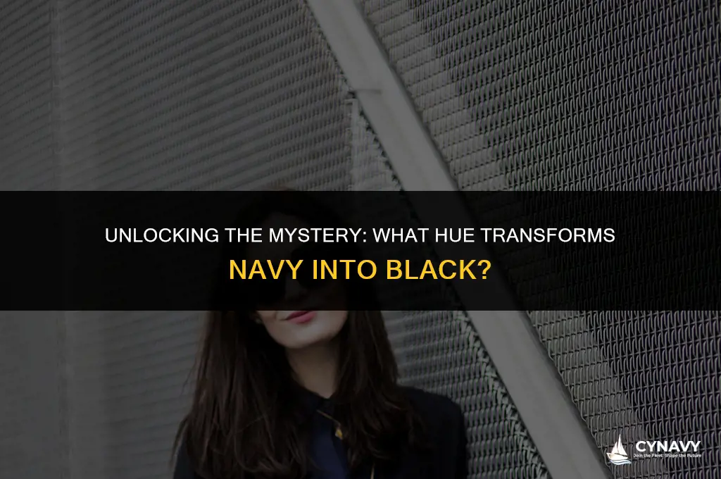 what color added to navy will make black