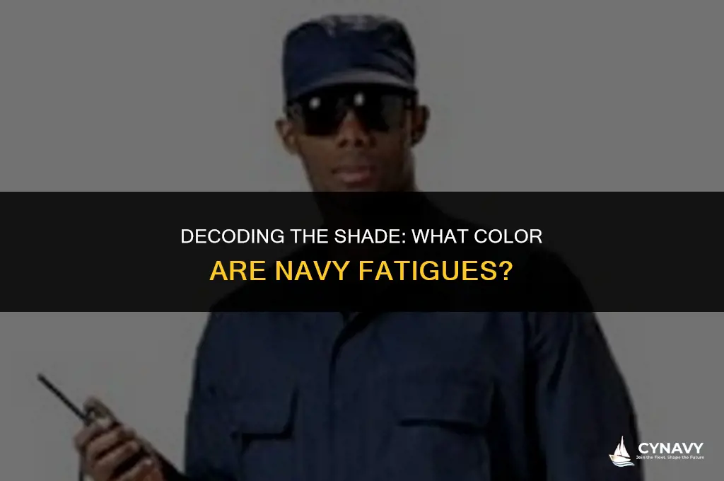 what color are navy fatigues