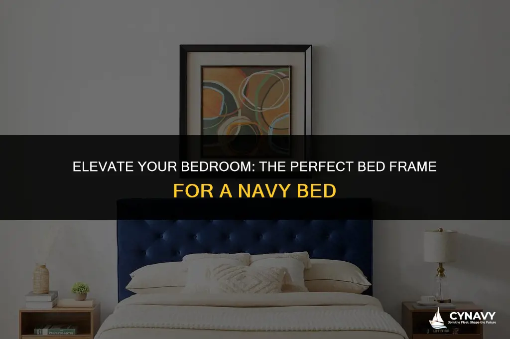 what color bedframe for navy bed