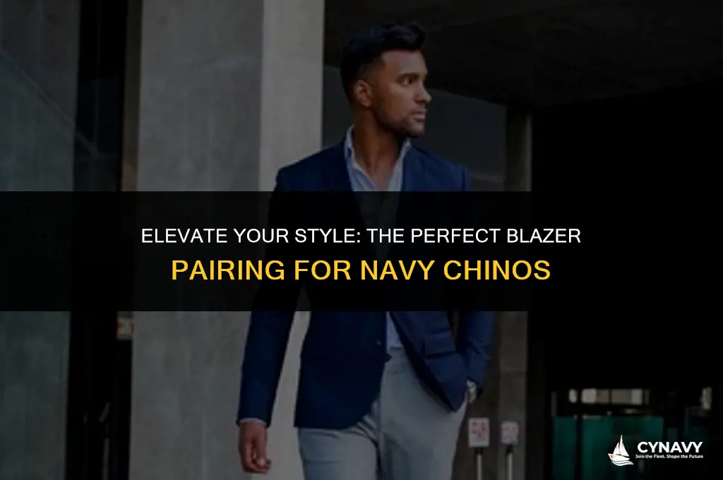 what color blazer to wear with navy chinos
